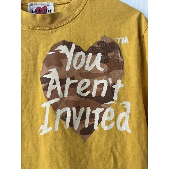 Hyde Park You Aren't Invited Double Sided Graphic T Shirt Streetwear Size Small - Picture 3 of 10